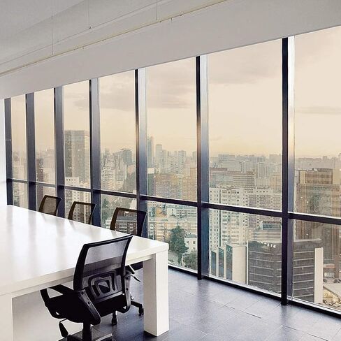 Window Privacy Film One Way Mirror Film Reflective Window Tint Anti UV Heat Control Window Film Blocking Privacy Protection Window Tint for Home Office, 17.7Inch x 8.2Feet(Customized Size) in Kuwait