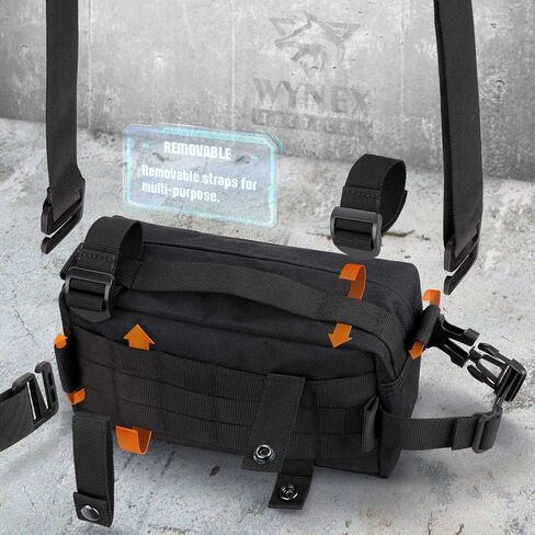 حقيبة WYNEX التكتيكية متعددة الأغراض، حقيبة إدارة MOLLE EDC، حقائب أفقية، حقائب أدوات عسكرية معيارية، حقائب أمامية للمقود، حقيبة يد، حقيبة أدوات الزينة مع رقعة العلم in Kuwait