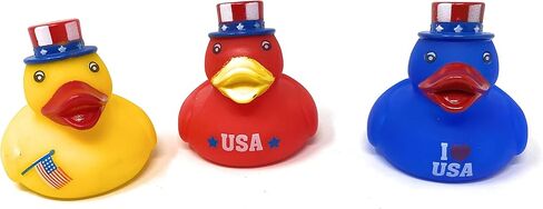 Bulk 20 Pack Patriotic Rubber Ducky Assortment - Perfect for Memorial Day, 4th of July, Labor Day or Veteran's Day in Saudi Arabia