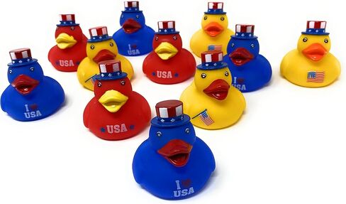 Bulk 20 Pack Patriotic Rubber Ducky Assortment - Perfect for Memorial Day, 4th of July, Labor Day or Veteran's Day in Saudi Arabia