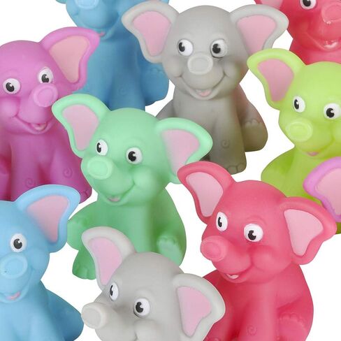 Rhode Island Novelty 2 Inch Rubber Water Squirting Elephants, One Dozen in Saudi Arabia