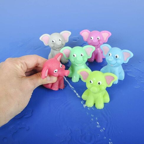 Rhode Island Novelty 2 Inch Rubber Water Squirting Elephants, One Dozen in Saudi Arabia