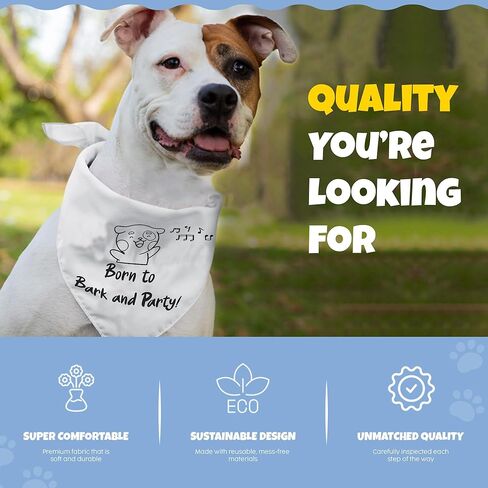 HOUNDNINE - باندانا الكلاب التي لم تبدو أفضل من سنوات الكلاب - إكسسوارات أنيقة وقابلة للغسل للحيوانات الأليفة لمحبي الكلاب مقاس 28 × 11 in Kuwait