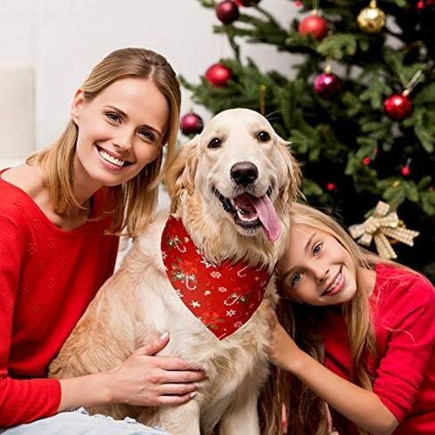 12 قطعة عيد الميلاد الكلب باندانا مثلث باندانا مثلث وشاح المرايل منديل مع أنماط عيد الميلاد لعيد الميلاد الحيوانات الأليفة زي اكسسوارات الديكور (سانتا، الحلوى، الأيائل) in Kuwait