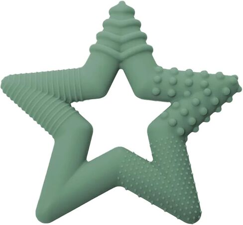 TalkTools Sensory Teeny Teether Star - Alternative to Thumb Sucking and Pacifiers, Enhances Oral Motor Awareness, Perfect for Children with Sensory Needs, Oral Development Aids (Sage) in Saudi Arabia
