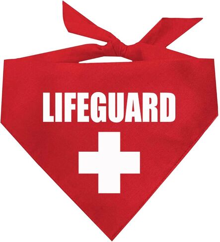 Lifeguard Summer Dog Bandana (53 Red, One Size) in Saudi Arabia