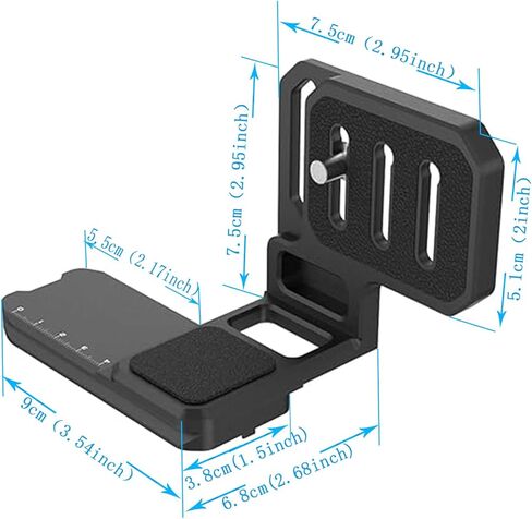 FeiyuTech لوحة L-Bracket سريعة الإصدار تصوير فيديو عمودي Arca-Swiss متوافق مع SCORP C جيمبال مثبت كاميرا كانون نيكون سوني دي اس ال ار إلخ. in Kuwait
