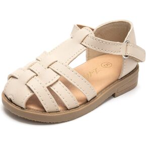 Luffymomo Girls Summer Sandals,Closed Toe Slides Outdoor/Indoor Shoes for Toddler/Little Kid in Kuwait