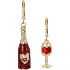 Betsey Johnson Non-Matching Flower Earrings
