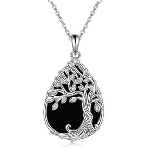 ONEFINITY Tree of Life Necklace 925 Sterling Silver Abalone Shell Celtic Knot Pendant Necklace for Women Jewelry in Saudi Arabia