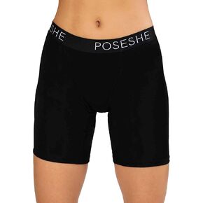 POSESHE Women's Boxer Briefs 8" Inseam, MicroModal Anti-Chafing Boyshorts Underwear S-5xl
