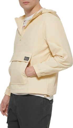 Levi's Men's Lightweight Taslan Hooded Popover Windbreaker Jacket in Saudi Arabia