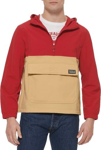 Levi's Men's Lightweight Taslan Hooded Popover Windbreaker Jacket in Saudi Arabia