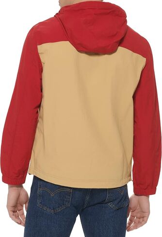 Levi's Men's Lightweight Taslan Hooded Popover Windbreaker Jacket in Saudi Arabia