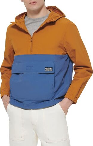 Levi's Men's Lightweight Taslan Hooded Popover Windbreaker Jacket in Saudi Arabia