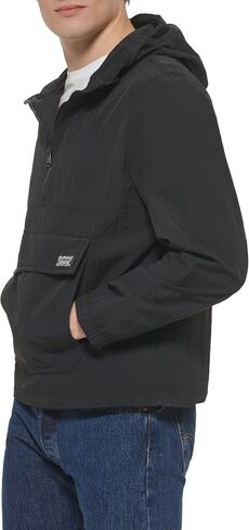 Levi's Men's Lightweight Taslan Hooded Popover Windbreaker Jacket in Kuwait