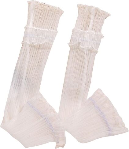 GORGLITTER Women's Mesh Sheer Ruched Arm Sleeves Ruffle Hem Gloves in Kuwait