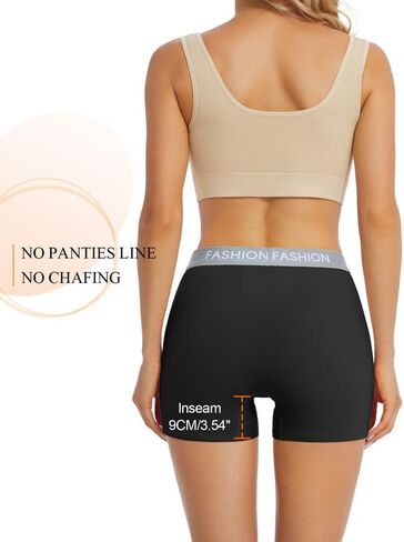 ملابس داخلية نسائية من SIMIYA سراويل داخلية قطنية ناعمة مقاس 3.34 بوصة درزة داخلية مضادة للغضب سراويل قصيرة للأولاد للنساء in Kuwait