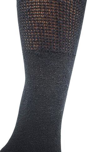 Fashion Island 12 Pairs Unisex Physicians Approved Crew Ankle Diabetic Socks Cotton in Saudi Arabia