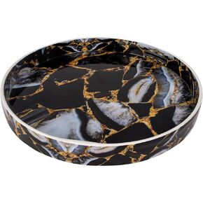 HANDICRAFTS HOME Round Trays for Coffee Table – 12 Inch Cosmos Collection Decorative Tray, Cosmos Constellation in Kuwait