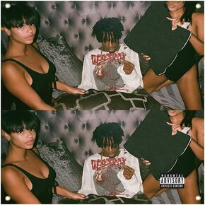 Playboi Singer Carti أفضل موسيقى شراء مجموعة الألبوم الفن نسيج طباعة جدار الفن اللوحة البوليستر 3x3 قدم المفروشات الأعمال الفنية هدية فكرة غرفة الجمالية in Kuwait
