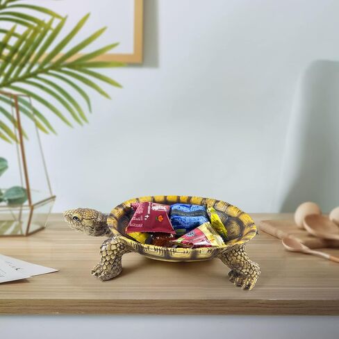 LIFFY Decorative Tray - Turtle Tray Decor - Resin Statue Decor - Desk Storage Tray for for Remote Controller, Keys, Phone, Jewelry in Kuwait