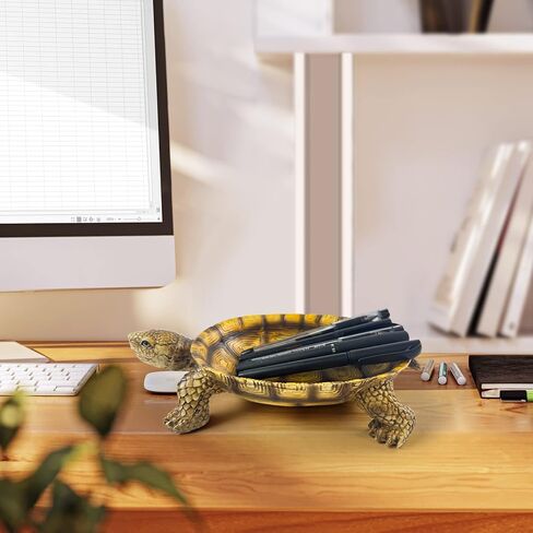 LIFFY Decorative Tray - Turtle Tray Decor - Resin Statue Decor - Desk Storage Tray for for Remote Controller, Keys, Phone, Jewelry in Kuwait