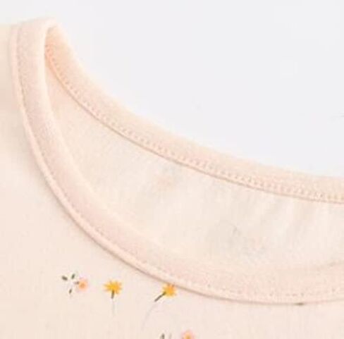 Little Girls Cotton Dresses Flutter Short Sleeve Summer Dress for 2-7 Years Old in Saudi Arabia