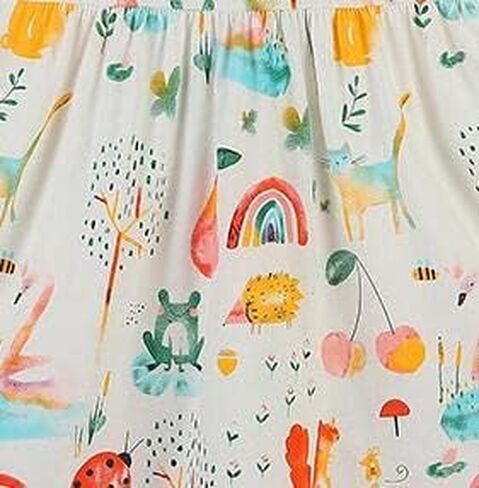 Little Girls Cotton Dresses Flutter Short Sleeve Summer Dress for 2-7 Years Old in Kuwait