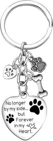 Nimteve Pet Keychain Paw Prints Keyring Pet Memorial Keyring Loss of Dog Gifts Dog Memorial Gifts Dog Pet Loss Sympathy Gifts Pet Remembrance Gift in Saudi Arabia
