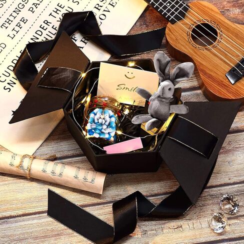 Love Capsule Gift Box with 50 Pieces Message In a Bottle Capsule - Letter Pills for Valentine's Day,Birthday,Mother's Day - Romantic Cute Sentimental Gifts for Boyfriend Lover Couple Friend Mom Him in Kuwait