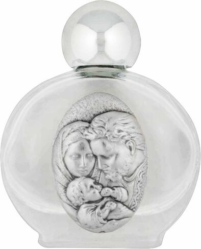 Venerare Small Glass Holy Water Bottle (Holy Family) in Saudi Arabia