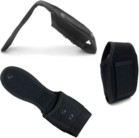 حافظة أصفاد Linzze مع مشبك أصفاد لإنفاذ القانون وحامل حزام بحلقة وحافظة لحزام الخدمة مادة النايلون الحجم القياسي (أسود) in Kuwait