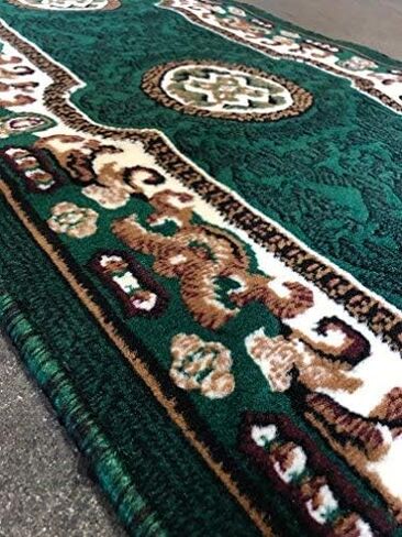 Kingdom Traditional Round Area Rug Beige Brown Ivory Design D123 (4 Feet X 4 Feet) in Saudi Arabia