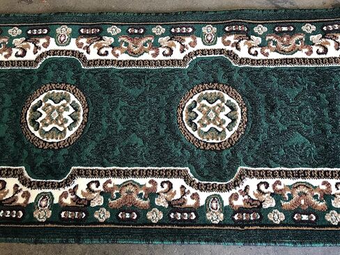 Kingdom Traditional Round Area Rug Beige Brown Ivory Design D123 (4 Feet X 4 Feet) in Saudi Arabia