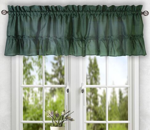 ستائر Ellis Curtain Stacey 56-by24 بوصة مخصصة زوج من الطبقات، آيس كريم، 56x24 in Kuwait