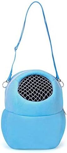 Hypeety Pet Carrier Bag Pet Sling Carrier Backpack Portable Travel Backpack Breathable Outgoing Bag bonding Pouch for Small Pets Hedgehog Hamsters Sugar Glider Chinchilla Guinea Pig (Blue) in Saudi Arabia
