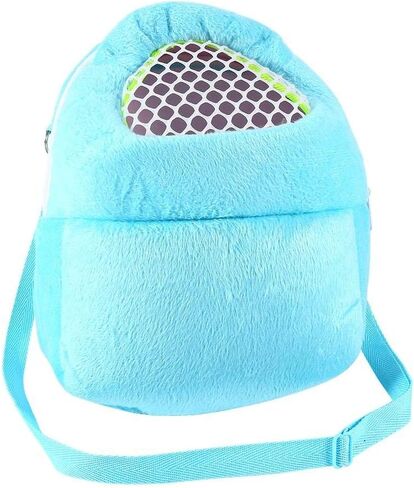Hypeety Pet Carrier Bag Pet Sling Carrier Backpack Portable Travel Backpack Breathable Outgoing Bag bonding Pouch for Small Pets Hedgehog Hamsters Sugar Glider Chinchilla Guinea Pig (Blue) in Saudi Arabia