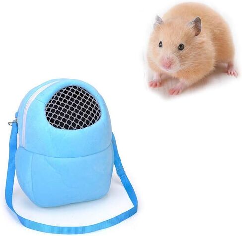 Hypeety Pet Carrier Bag Pet Sling Carrier Backpack Portable Travel Backpack Breathable Outgoing Bag bonding Pouch for Small Pets Hedgehog Hamsters Sugar Glider Chinchilla Guinea Pig (Blue) in Saudi Arabia