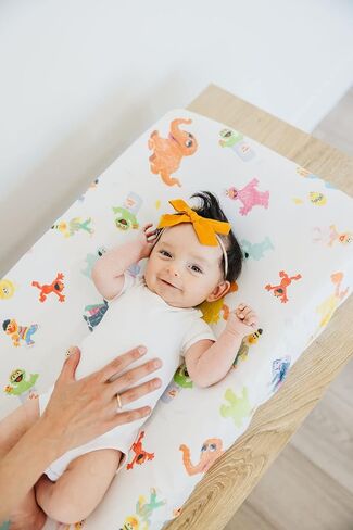 غطاء وسادة تغيير الحفاضات المحبوك الفاخر "Elmo" من كوبر بيرل in Kuwait