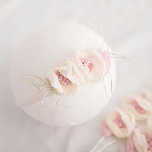 ملابس تصوير لحديثي الولادة من بيلاسيجنورو، دعائم التقاط الصور للاطفال، بطانية لف مصنوعة يدويا من اللؤلؤ مع شريط راس على شكل زهرة in Kuwait