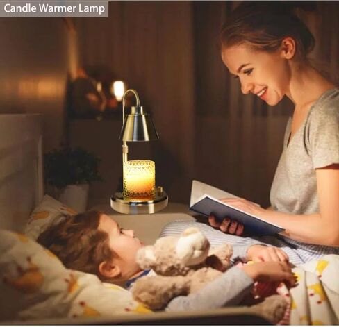 مصباح تدفئة الشموع من دورافو مع مؤقت، سخان مصباح شمعة خافت مع ارتفاع قابل للتعديل مناسب للشموع الكبيرة مع لمبات 2 * 50 وات، هدايا رائعة لتدفئة المنزل لديكور المنزل (الشمعة غير متضمنة) in Kuwait
