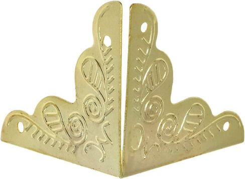 Bitray 48pcs Antique Corner Decorative Corner 25mm Vintage Edge Guard Bronze Tone Box Corner Pad Corner Protector with Screws in Saudi Arabia