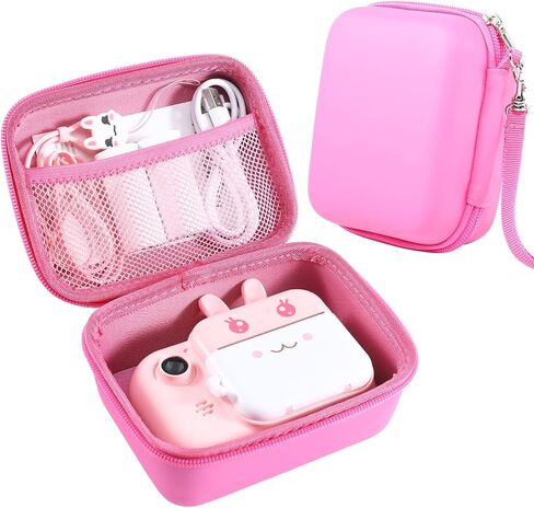 MINIBEAR Kids Camera Case Compatible Kids Camera, Case for Camera for Kids and Kids Action Camera Accessories, 6.1 x 4.9 x 3.4 inch Shockproof Storage Box fits for Most Kids Camera (Blue) in Kuwait