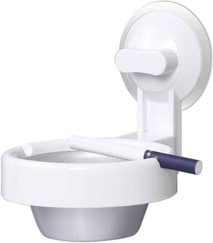 ليترتون منفضة سجائر للحمام تثبت على الحائط مع كوب شفط وصندوق سجائر معلق للحمام والمطبخ in Kuwait