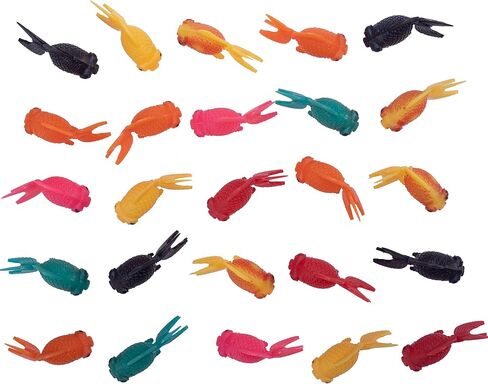 Taponukea 64 Pieces Fake Fish Plastic Fish Aquarium Moving Fishes Colorful Floating Goldfish Artificial Fish Toy Ornament Decorations for Aquarium Tank in Kuwait