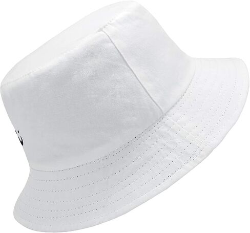 HABITER Smile Face Bucket Hat for Women Men Summer Travel Bucket Beach Sun Hat Embroidery Outdoor Cap for Teens in Saudi Arabia