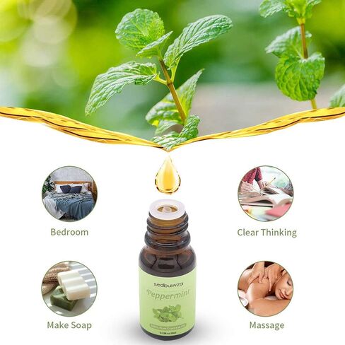 Sedbuwza Vanilla Essential Oil Set, 2 Pack Vanilla Aromatherapy Oils for Massage, Diffuser, Perfume, Soap, Candle Making 2 x 10 ml in Saudi Arabia
