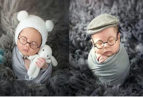 Infant Baby Boy Girl Glasses for Newborn Pets Halloween Cosplay Tool Photo Shoot Props Accessories in Saudi Arabia