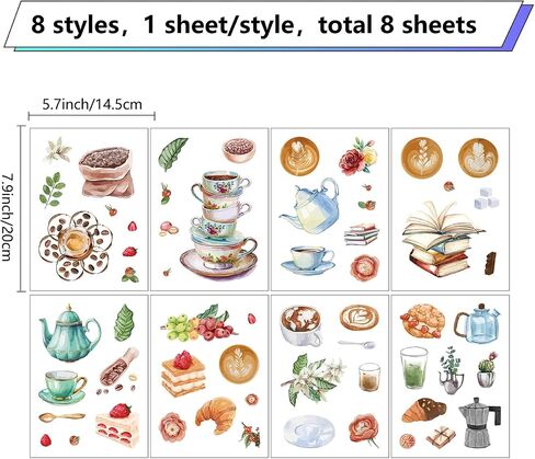 CRASPIRE 8 Sheets 8 Styles Bird Window Stickers Stickers Animals Leaf Window Clings Wall Decor Decals for Classroom Bedroom Living Room Window Stairway Showcase Home Decorations in Saudi Arabia